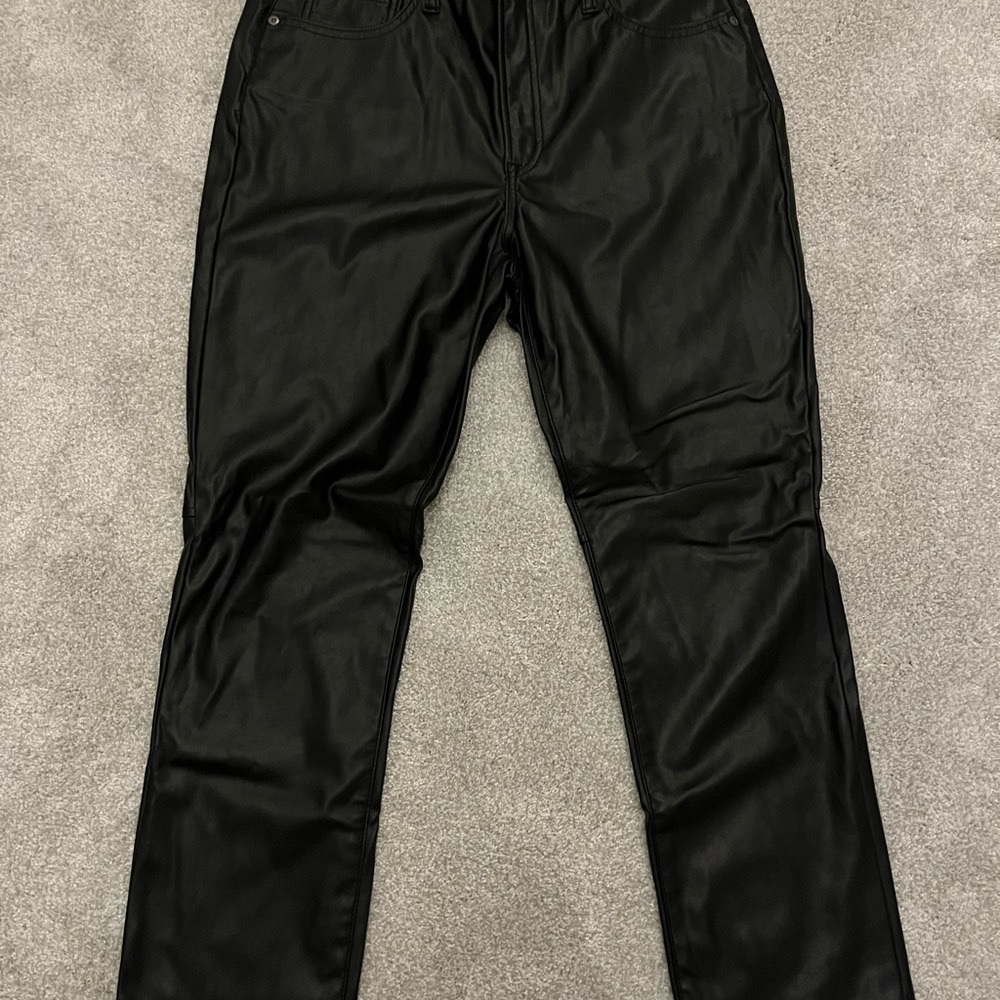 Gap Vintage Slim High Rise Faux Leather Pants